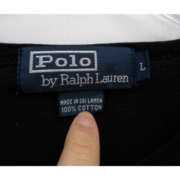 Ralph Lauren Polo Shirt Large Cotton T Tee Performance Base Layer Knit - Picture 8 of 9
